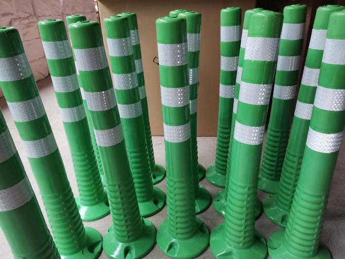 75cm Dış Yol Güvenliği Uyarısı Dayanıklı PU Plastik Trafik Uyarısı Posta 14