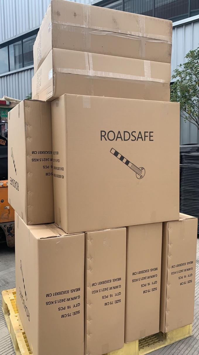 75cm Dış Yol Güvenliği Uyarısı Dayanıklı PU Plastik Trafik Uyarısı Posta 20