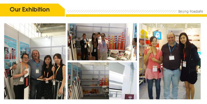 75cm Dış Yol Güvenliği Uyarısı Dayanıklı PU Plastik Trafik Uyarısı Posta 25